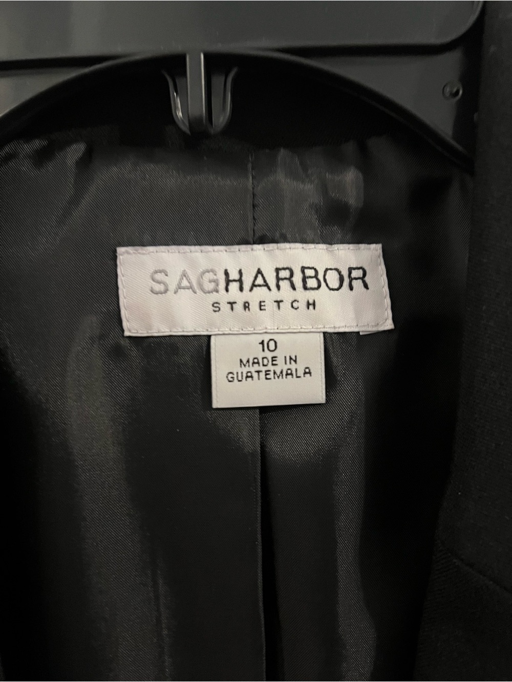 Sag Harbor Black Stretch Blazer - Women's Classic Jacket